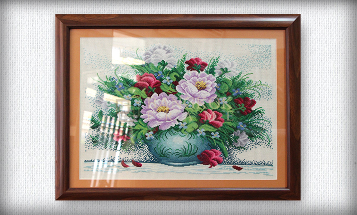 กรอบรูป ผ้าปักครอสติช